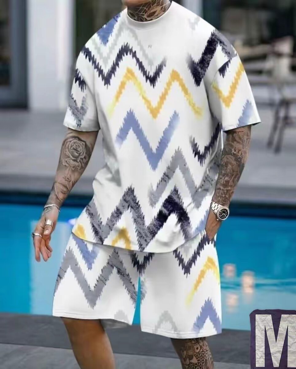 Ensemble homme été imprimé