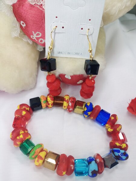 Parure Bijoux Colorée