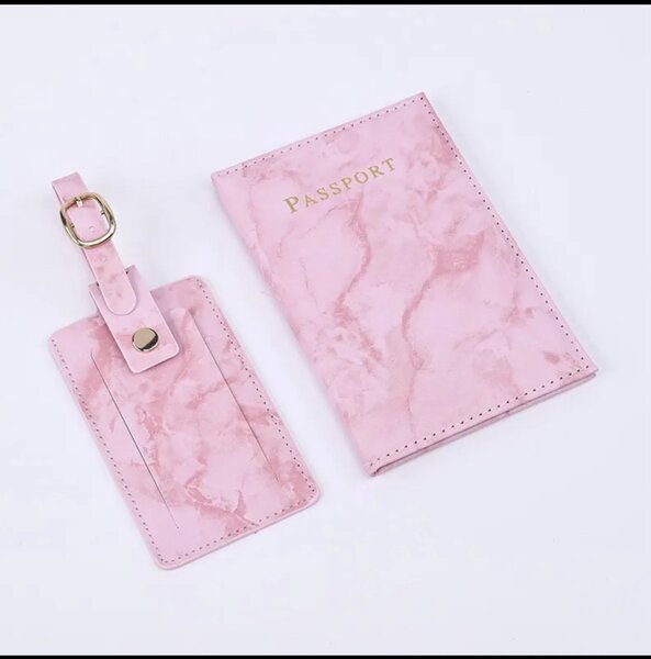 Passport cover with luggage tag