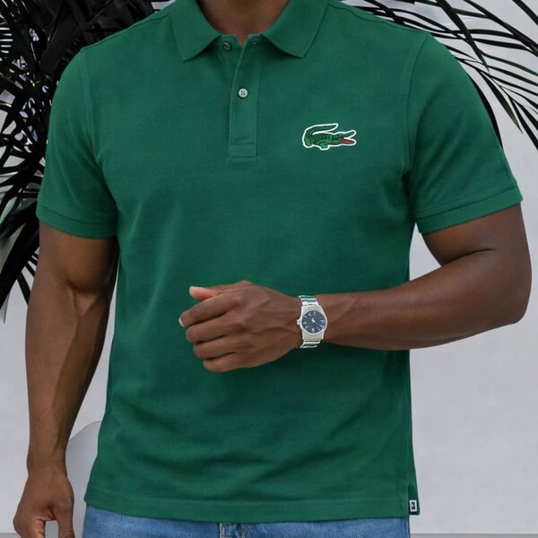 Polo Lacoste verte homme