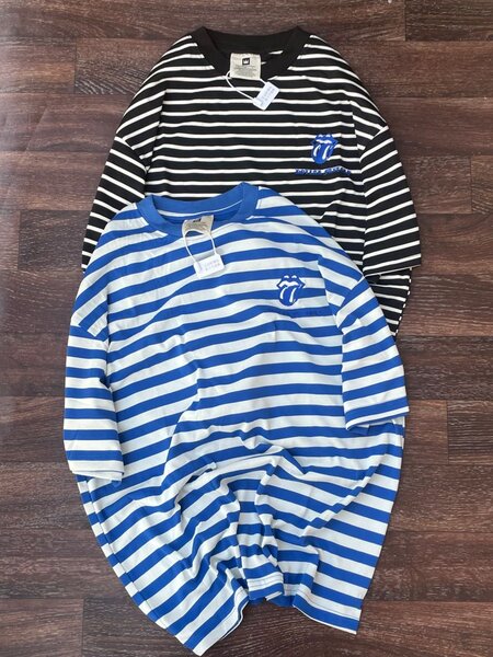 T-shirts à rayures unisexes