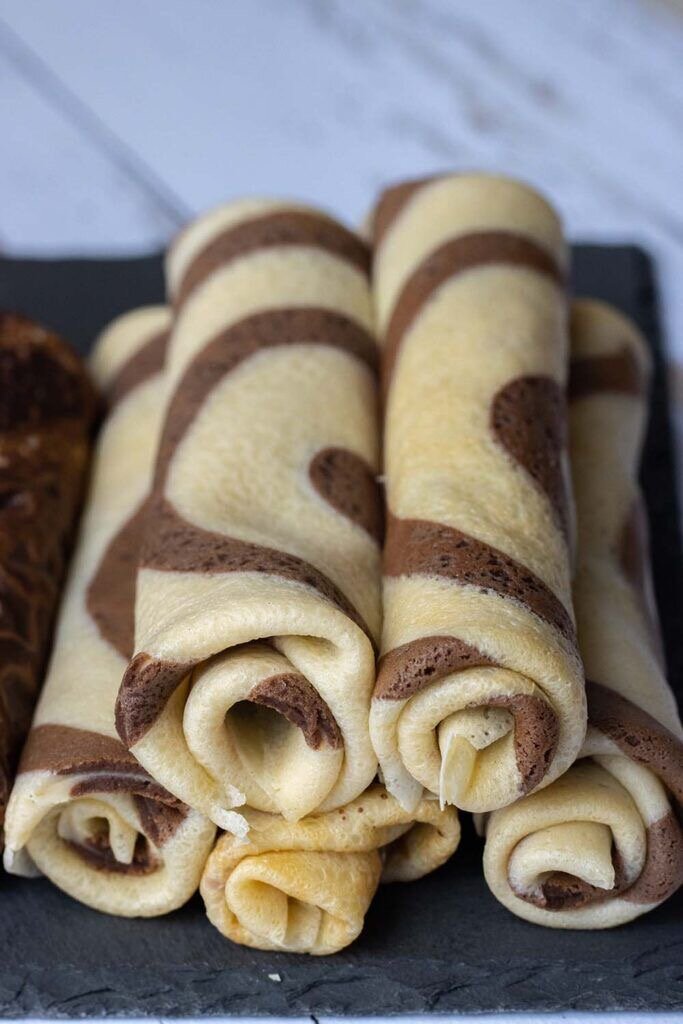 Crêpes marbrées gourmandes