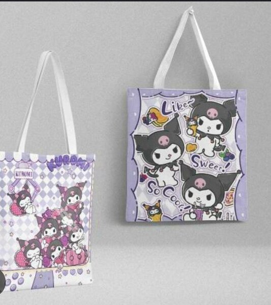 Sac en toile motif Kawaii