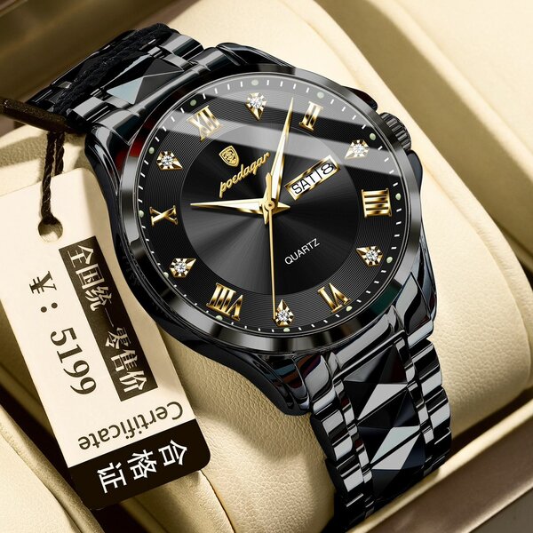 Montre Luxe Quartz Homme