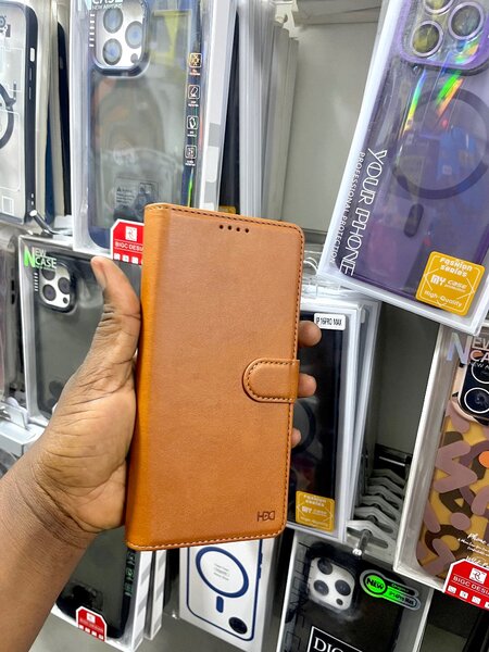 Magnetic Leather Flip Case