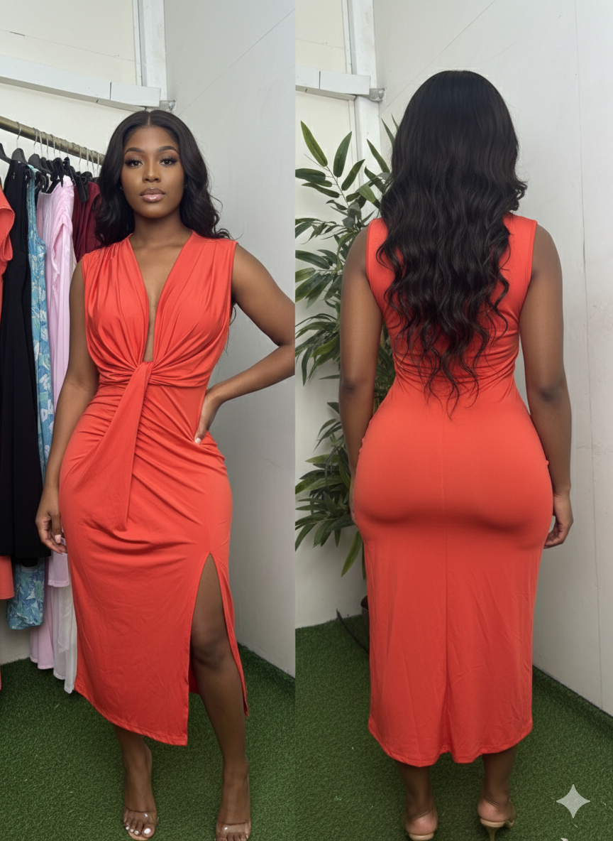 Robe rouge élégante pour femmes