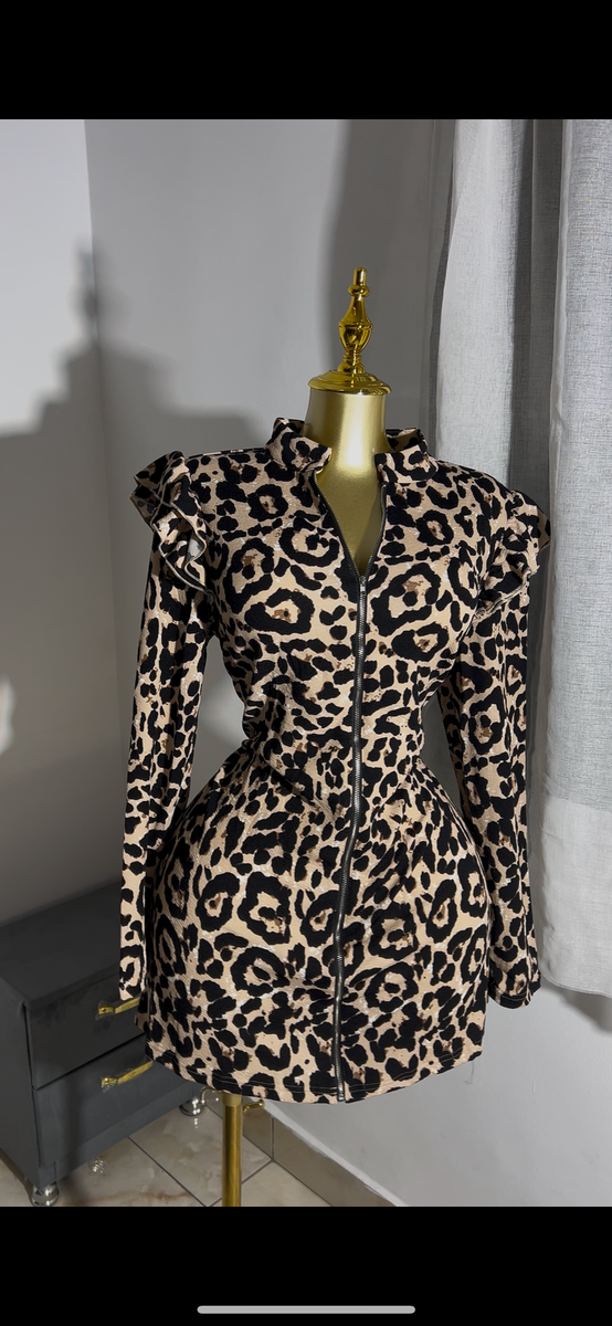 Manteau Léopard Femme Élégant