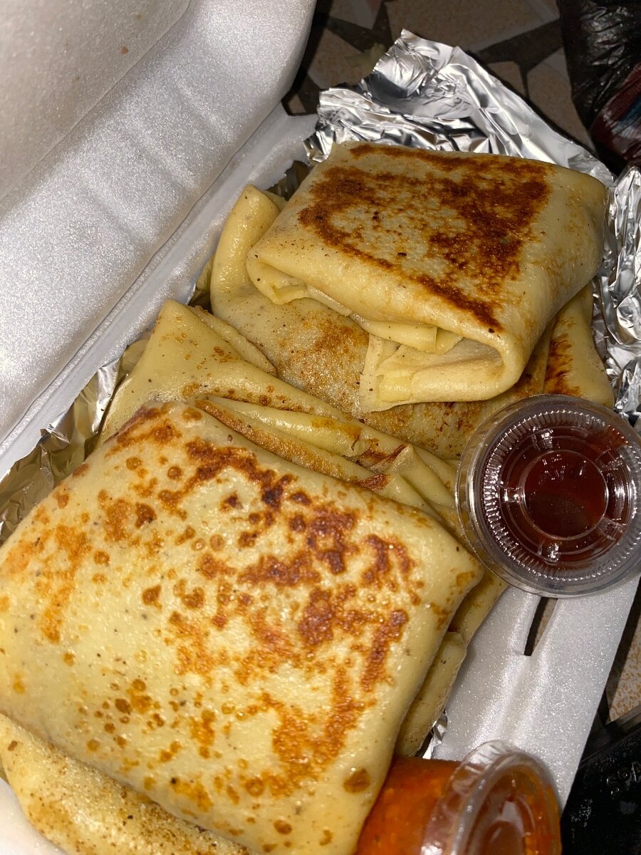 Crêpe au fromage viande hachée