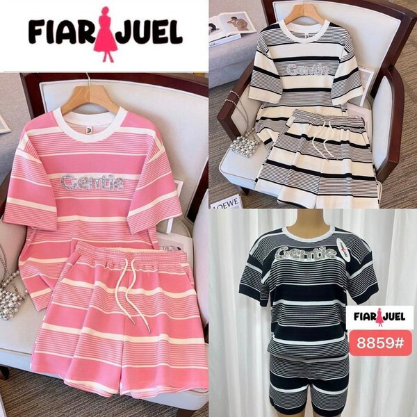 Ensemble Pyjama Rayé Femme