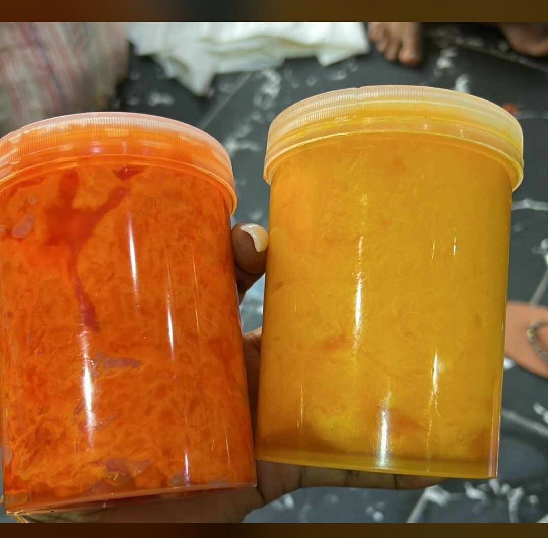 Gommage visage multicolore