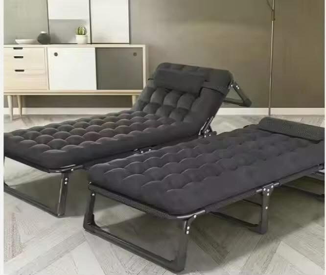 Lit pliant confortable noir