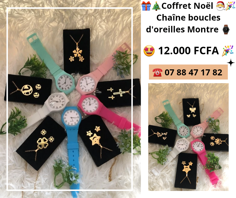 Ensemble Montres et Bijoux Colorés