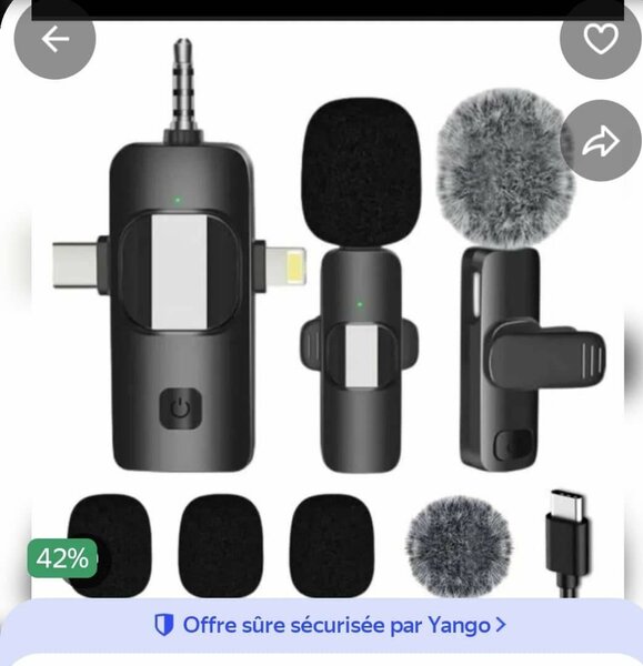 Microphone sans fil USB-C