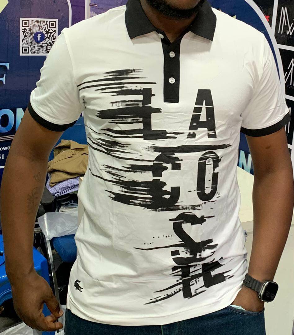 Polo homme imprimé moderne