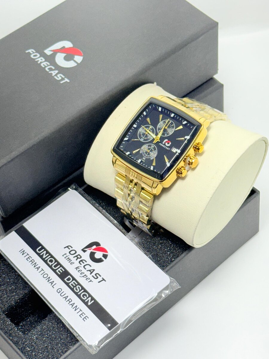 Montre Forecast Homme Dorée