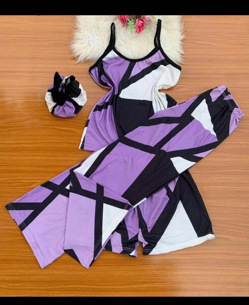 Pyjama femme motif géométrique