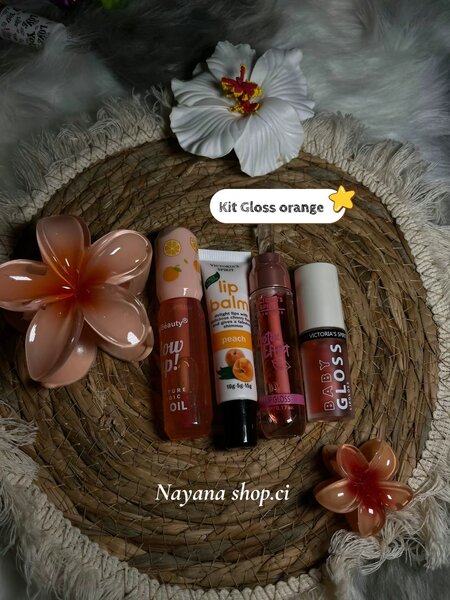 Ensemble de Gloss Orange