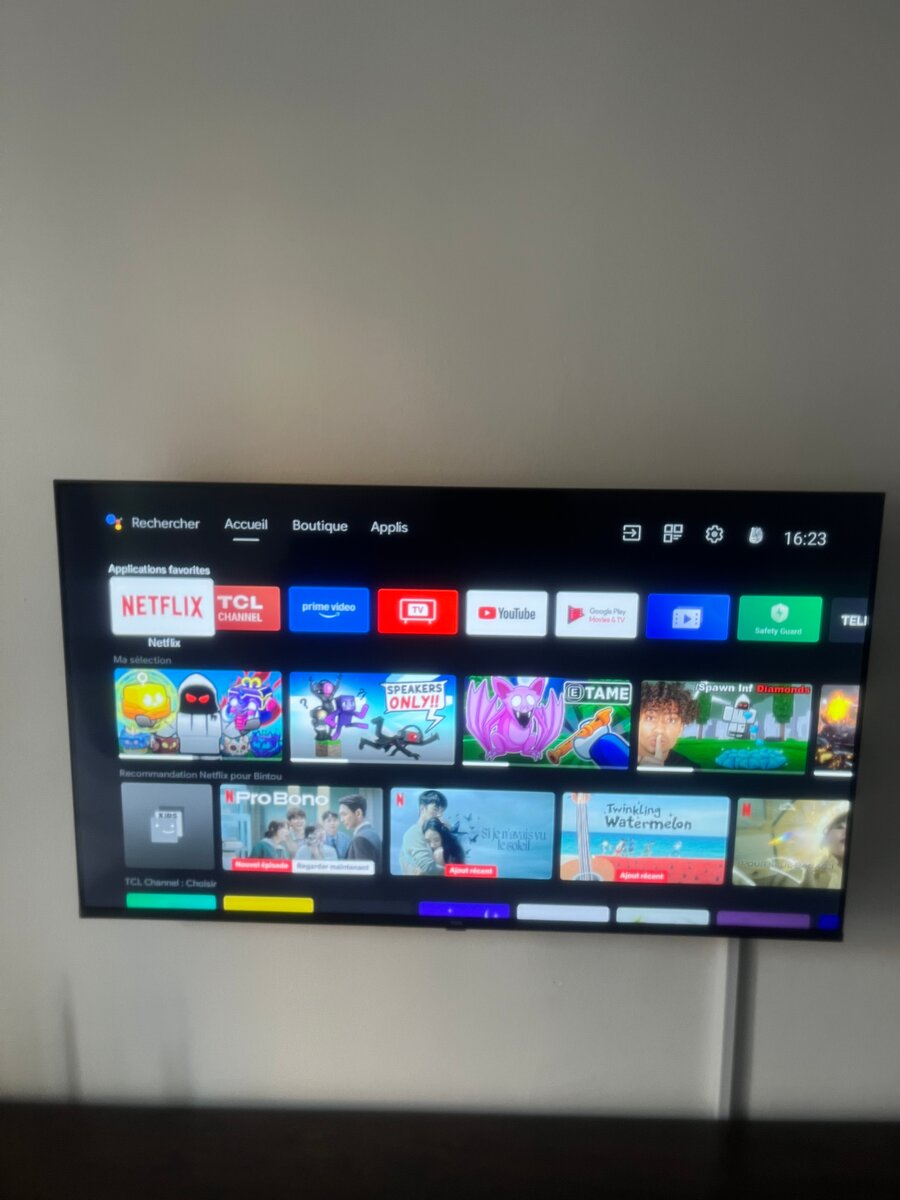 Télévision Connectée 4K Ultra HD