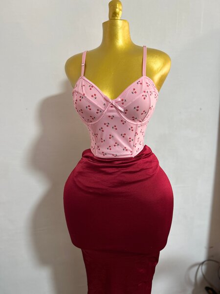 Corset florale féminin