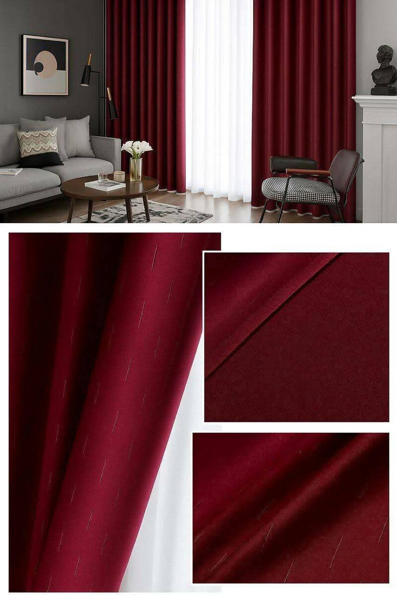 Rideaux élégants en tissu