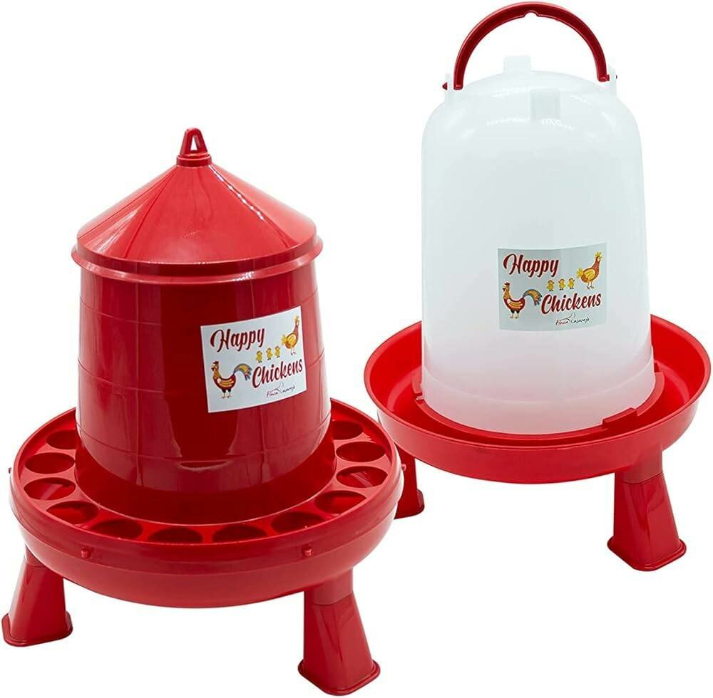 Distributeurs d'eau et nourriture pour volaille