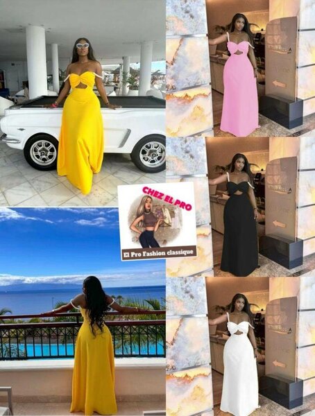 Robe élégante à dos nu