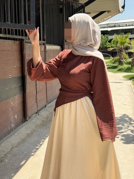 Robe élégante bicolore