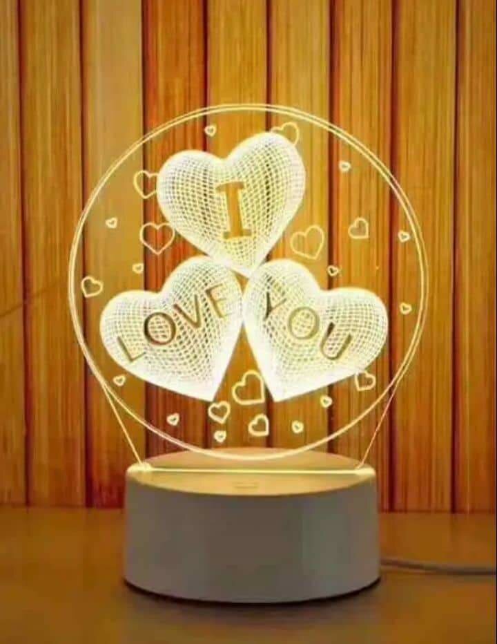Lampe 3D pour la Saint-Valentin