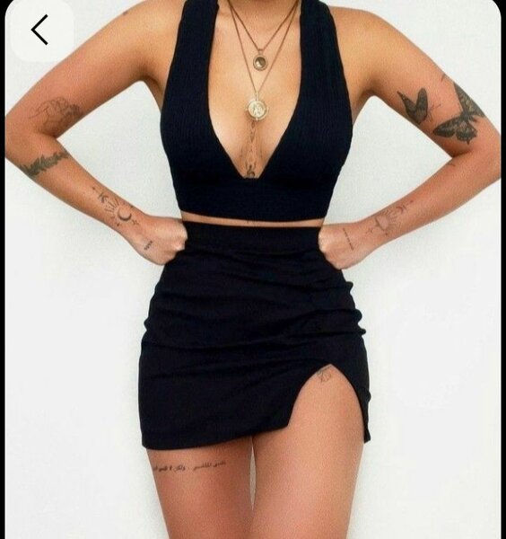 Jupe élégante fendue cocktail