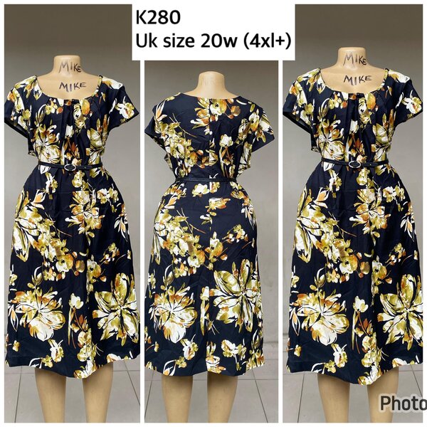 black dress with pattern