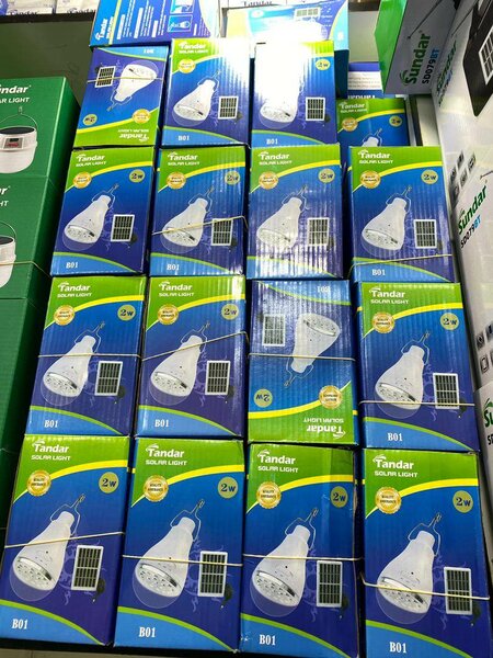 Solar rechargeable bulbs