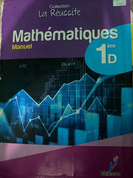 Manuel Mathématiques 1ère D