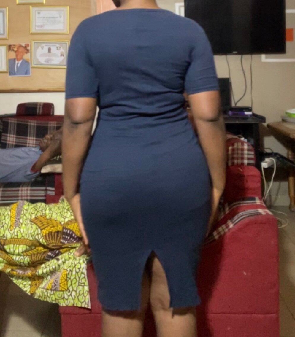 Robe moulante bleue élégante