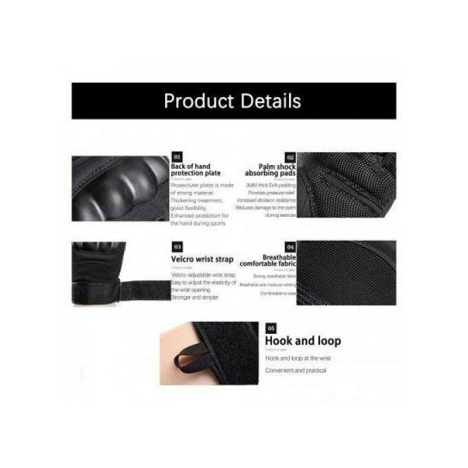 Gants tactiques demi-doigts