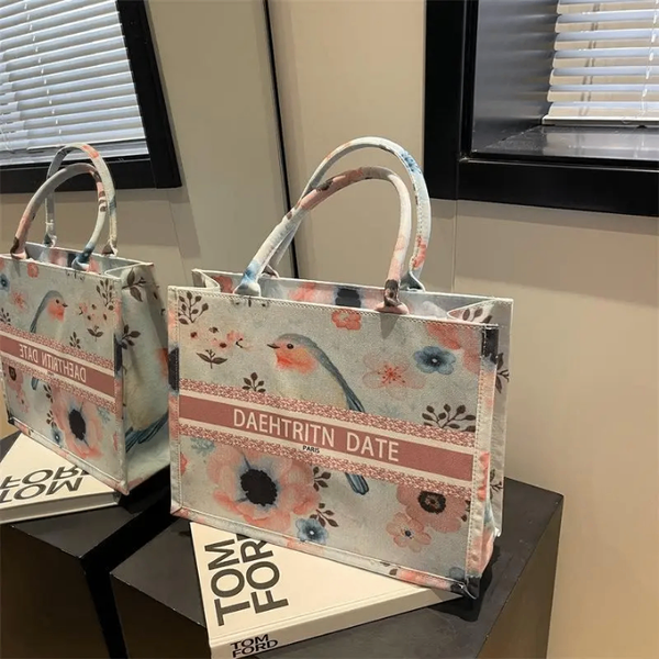 Cabas à fleurs chic