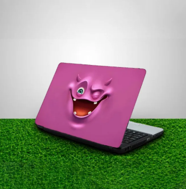 Cute Monster Laptop Back Skin Sticker-Laptop Back Skin-Laptop Skin Vinyl Sticker Decal, 13 13.3 14.6 15 15.4 15.6 inch Laptop Skin Sticker Cover For All Laptops