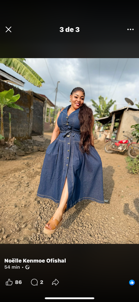 Robe Longue en Jean Élégante