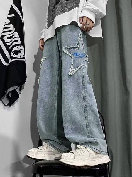 Jean tendance à imprimé floral