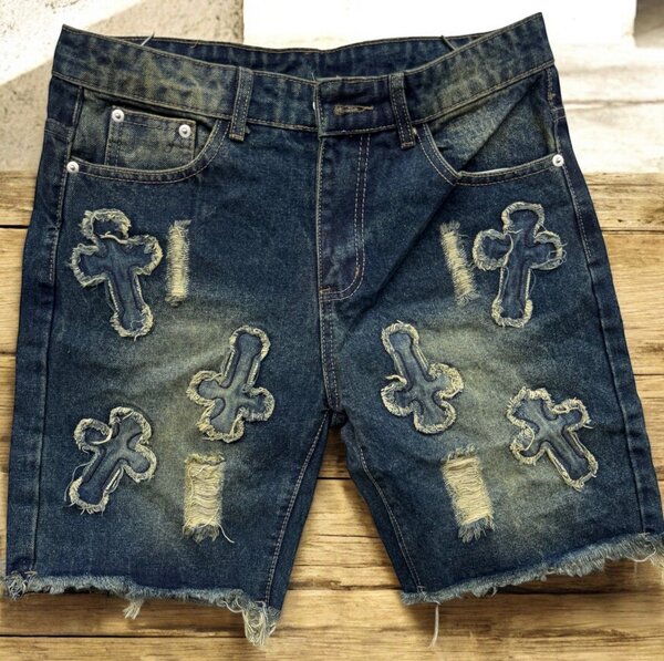 Short en jean décontracté