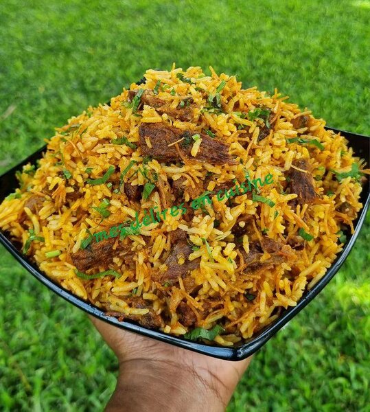 Riz au vermicelle a la viande