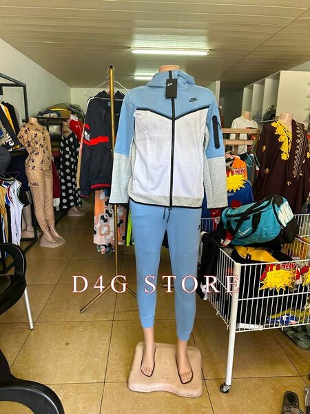 First Class Tracksuit Light Blue & White