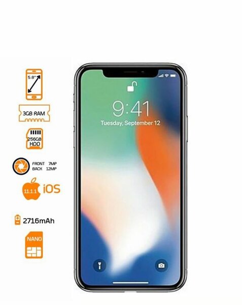iPhone X 5.8-256GB-3GB RAM