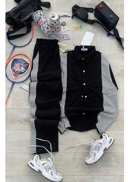 Ensemble sportif noir élégant