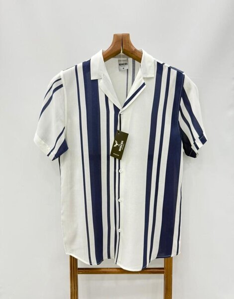 Chemise rayée homme été
