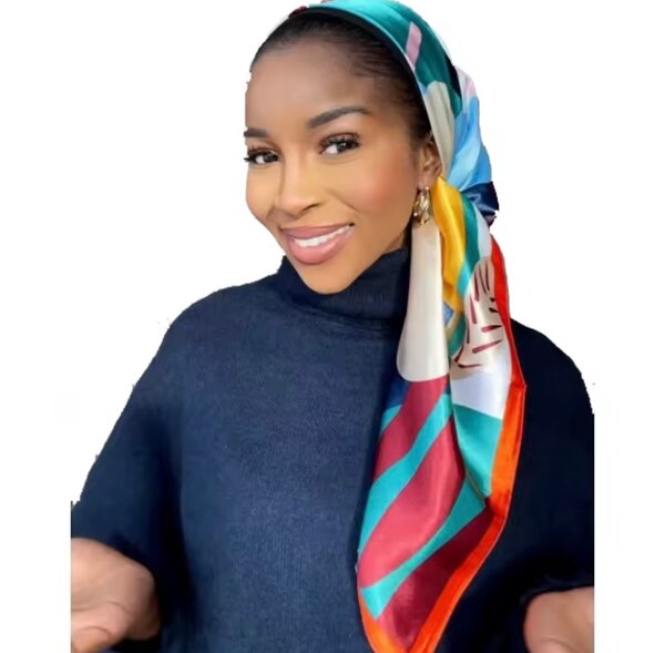 Foulard en soie coloré