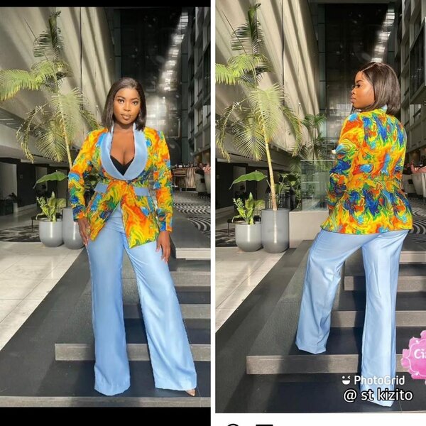 Ensemble élégant femme coloré