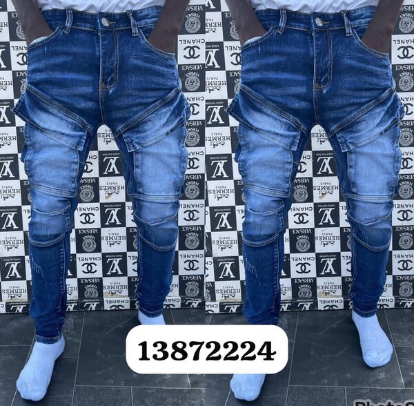 Jeans cargo tendance homme