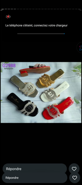 Sandales colorées femmes