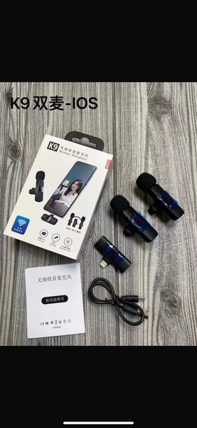 Microphone sans fil K9 pour smartphone