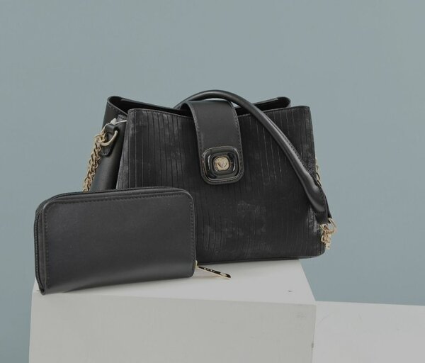 Sac à main femme noir avec pochette